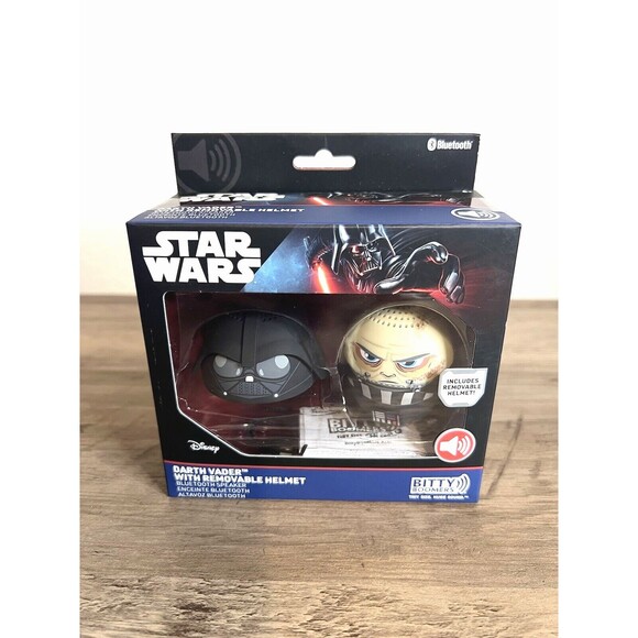 Bitty Boomers Star Wars Darth Vader‎ With Removable Helmet Bluetooth Speaker NEW - Picture 1 of 8